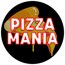 Pizza Mania logo.
